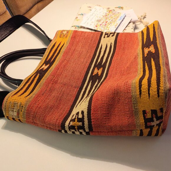 NWT Artemis Design Co. Kilim Tote Bag ~ One of a Kind pattern - Picture 7 of 16